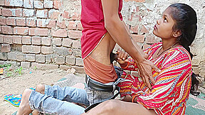 Indian Desi Village Hot Girl Called Her Boyfriend And Fucked Her In The Open Behind The House