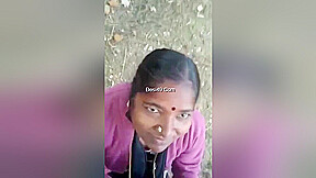 Desi Randi Outdoor Blowjob