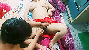 Beautiful Indian Bhabhi In Red Colour Saree